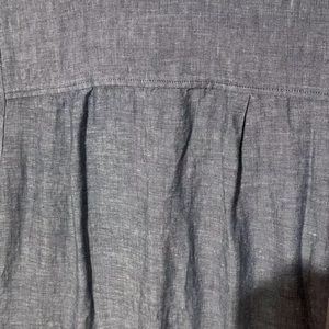 Banana Republic Linen Blend 2P Button Front Denim Dress